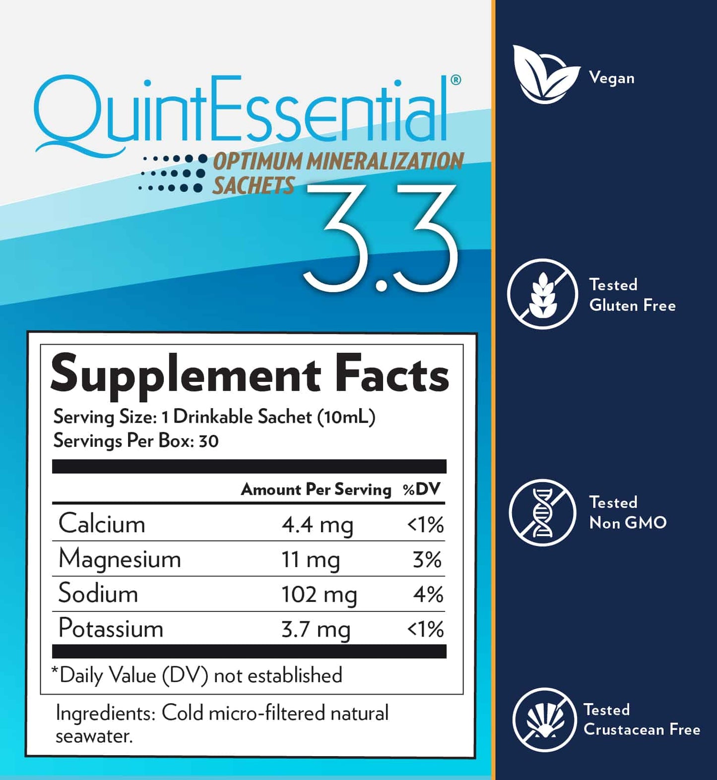 QuintEssential™ Hypertonic Elixir - 30 Sachets, 10 mL each