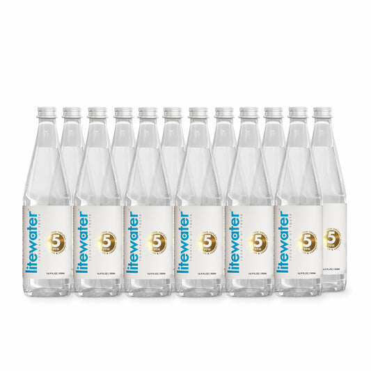 Litewater™ 5 ppm Deuterium Depleted Water - 0.5 L / 16.9 fl. oz., Glass Bottles (Case of 12)