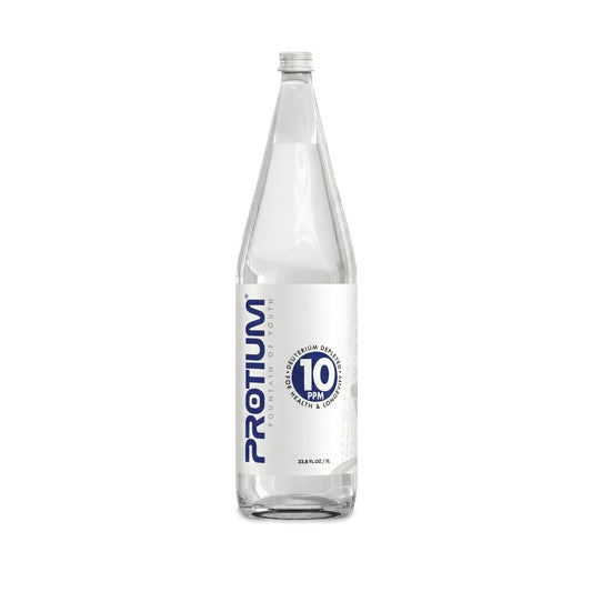 Protium™ 10 ppm Deuterium Depleted Water - 1 L / 33.8 fl. oz., Glass Bottles (Single)