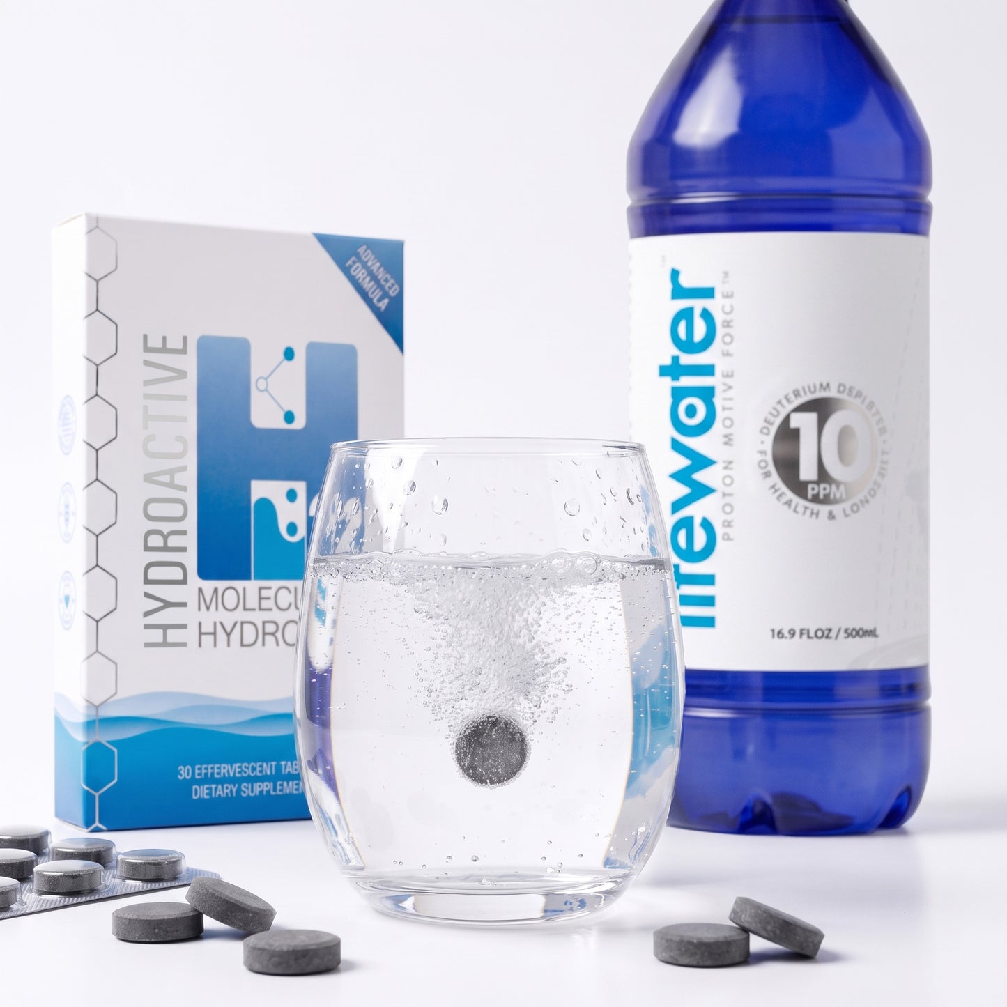 Hydroactive™ H2 Molecular Hydrogen Tablets - 30 Tablets, Blister Pack