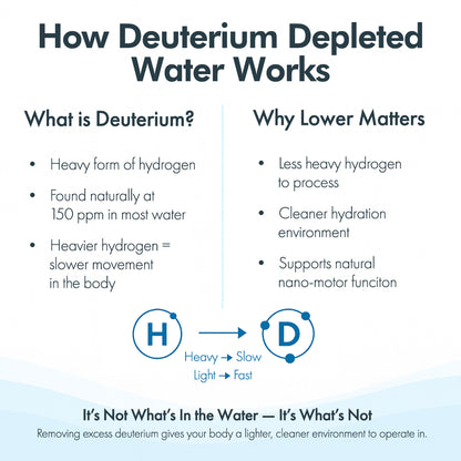 Litewater™ 5 ppm Deuterium Depleted Water - 0.5 L / 16.9 fl. oz., Glass Bottles (Case of 12)