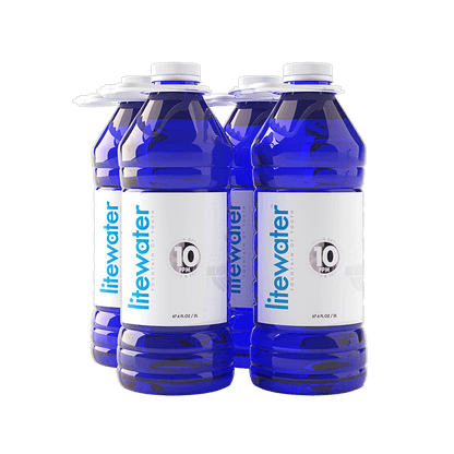 Litewater™ 10 ppm Deuterium Depleted Water - 2 L / 67.6 fl. oz., PET Plastic Bottles (Case of 4)