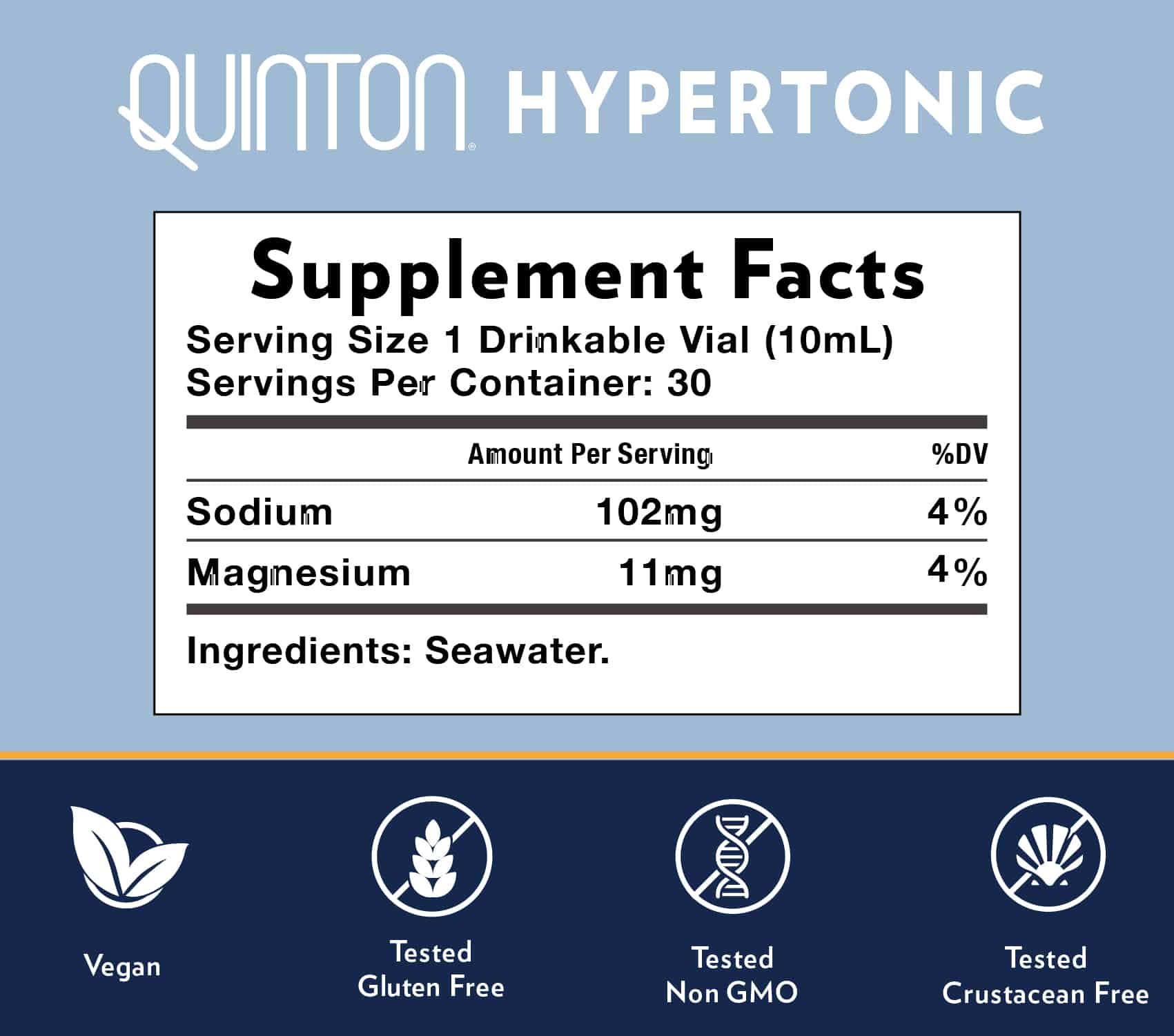 Quinton Hypertonic - 30 Ampules