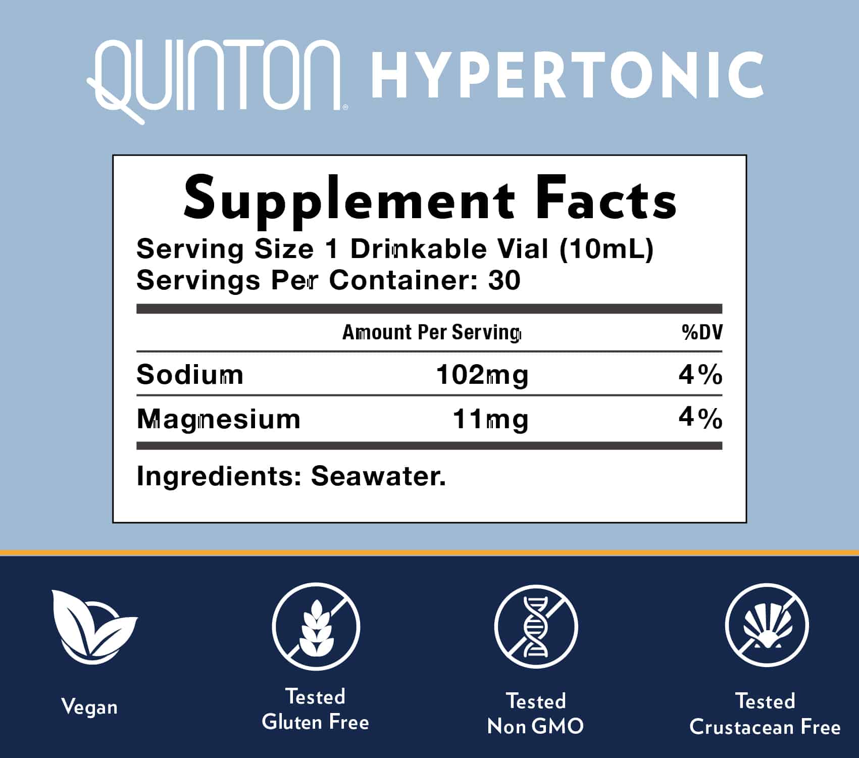 Quinton Hypertonic - 30 Ampules– Litewater Scientific