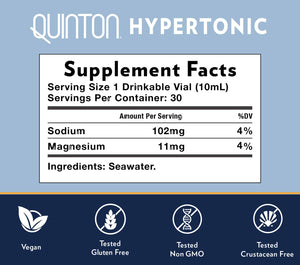 Quinton Hypertonic - 30 Ampules